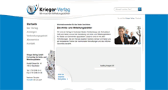 Desktop Screenshot of krieger-verlag.de