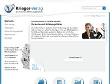 Tablet Screenshot of krieger-verlag.de